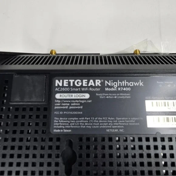 NETGEAR Nighthawk AC2600 Smart WiFi Router Model R7400 Wireless Internet‎ - Picture 4 of 7